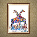 DIY Giraffe Diamond Painting 5D Cross Stitch Embroid Rhinestones Kits Decor