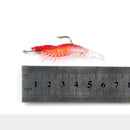 2pcs 6cm 3g Simulation Shrimp Lure Fishing Baits w/ Hook Crankbait (Red) Newly
