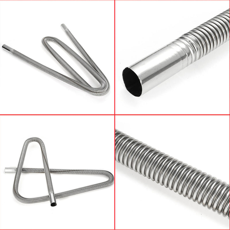 Parking Air Heater Pipe 2.5cm Inner Stainless Steel Exhaust Pipe Car Tool
