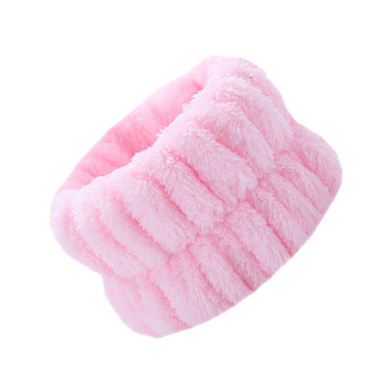 #A 2pcs Sports Bracelet Flannel Wash Towel Band for Washing Face Outdoor Sports