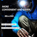 #A XPE LED Headlight Torch Wave Induction Outdoor Safety Headlamp Hiking Flashli