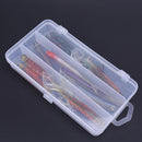 3 Compartments PP Fishing Bait Box Single Layer Fishing Hook Storage Case