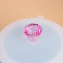 1pc Dustproof Leakproof Silicone Acrylic Diamond Cup Lid Thermal Insulating