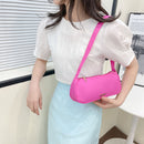 Fashion Solid Color Handbag Nylon Women Casual Totes Portable Lady Shoulder Bags