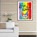 5D DIY Full Drill Round Shape Rainbow Goblin Rhinestone Diamond Drawing for Home