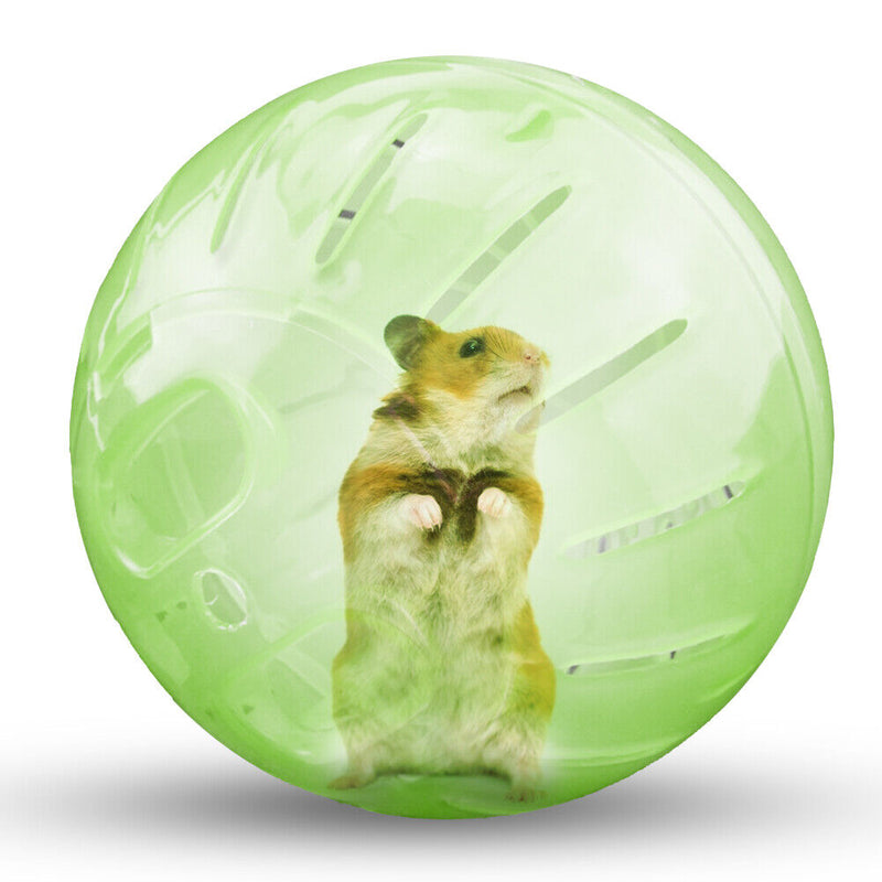Pet Mini Jogging Ball Hamster Exercise Plastic Clear Trot Ball Toys (Green)