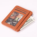 Women Wallets PU Leather Solid Color Fashion Short Multi-slot Card Purse Holder
