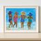 Beach Girls Oil Paint by Numbers Hand Painted Frameless Picture Home Orname