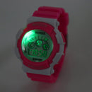 Multifunction Waterproof Sport Electronic Digital Wrist Watch (Hot Pink)