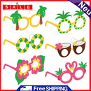 6pcs Hawaii Summer Party Paper Glasses Kid Beach Party Funny Photo Props Decor