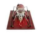 Vegetable Tanned Leather Outdoor Camping Pad for SOTO 310 Stove (Wine Red)