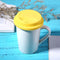 Silicone Cup Lid Reusable Anti-dust Leakproof Insulation Cup Cover (Yellow)