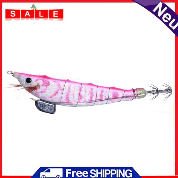 Luminous Wood Shrimp Fishing Lures 12 cm 14.3 g Artificial Bait (Light Pink)