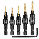 Countersunk Bits Titanium Plated Chamfering Woodworking Hex Shank Drill Bit