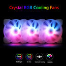 Lanshuo 120mm Case Fan RGB Silent Cooler 1300RPM PC Case Cooling Ventilador