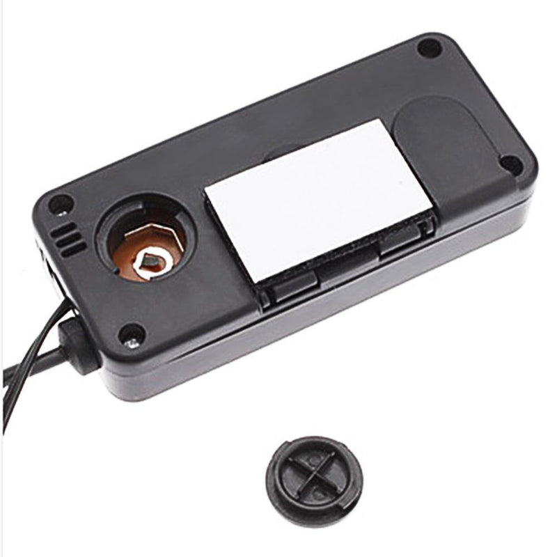 DC12V Digital Car Thermometer Mini LCD Backlight Temperature Meter (Blue)