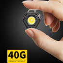 #A Mini LED Working Light Portable Pocket Flashlight USB Rechargeable Key Light