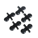 5x Black Plastic Divider Sheet Holder Suction Cups for Aquarium Fish Tank Newly