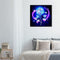Hand Painted on Canvas DIY Blue Rose Oil Paint By Numbers Drawing Kit Craft