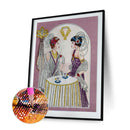 5D DIY Part Special Shaped Drill Diamond Painting Lady Kit Drawing (Y090) Newly