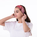 Women Running Cross Headdress Fitness Wide Headband Print Headwear Headdress