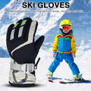 2pcs Kids Outdoor Winter Warm Knitted Ski Gloves Windproof Mountaineering G
