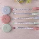5pcs 2m Retractable Measure Kid Height Size Gauge Measurement Ruler  (Pink)