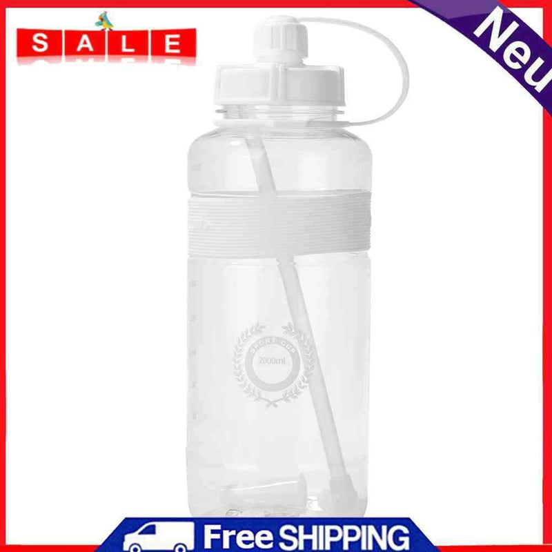 Plastic Portable Sports Large Capacity Women Summer Drinking Straw Kettle Lovely