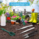 7pcs Mini Gardening Planter Kit with Tweezers Brush Succulent Transplanting Tool