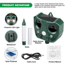 Pest Repellent Bird Cat Dog Scarer Deterrent Ultrasonic Animal Repeller