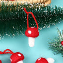 Crafts Holiday Felt Christmas Mushroom Mushroom Hanging Ornament Xmas Tree