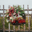 Artificial Pine Needle Red Fruit Truck Wreath Restaurant Shop Atmosphere Props