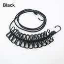 Rope Travel Camp Elastic Clothesline Drying Rack Hanger 12 Spring Clips