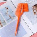 Barber Hair Dye Comb with Brush Plastic Hair Coloring Applicator (Orange) Newly