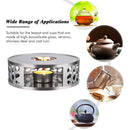 Stainless Steel Warmer Tea Coffee Teapot Candle Light Heater Holder Round Base