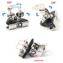 2pcs Stainless Steel Universal Car Auto Hood LED Work Light Bracket Holders