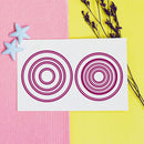 Transparent Silicone Circle Flower Seal Embossing Metal Paper Cut Card Molds