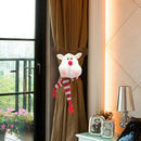 Portable Christmas Curtain Buckles Festival Ornament for Home Hotel Office Decor