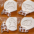 Tool Baking Fondant Biscuit Mold Yoga Rabbit Cartoon Happy Cookie Embosser Mold