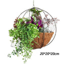 Hanging Basket Porch Flower Garland Eaves Wreath Ornament Christmas Basket