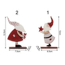 Home Wooden Craft Chrismtas Wood Ornament Desktop Decoration Santa Claus