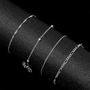 Multilayer  Summer Beach Barefoot Anklet Foot Bracelet Alloy Chain Moon Anklets