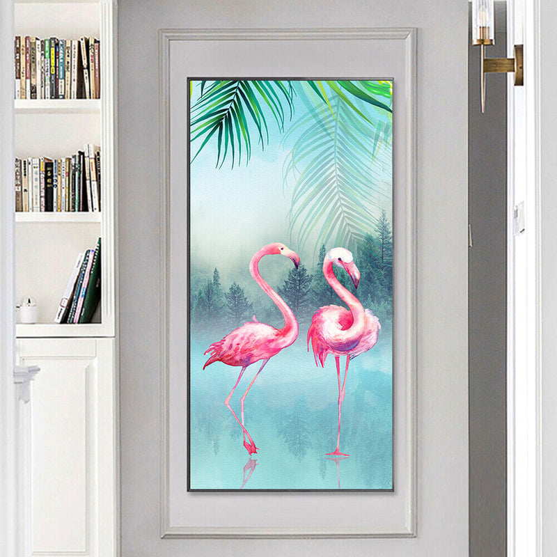 DIY Diamond Painting Full Round Drill Two Birds Rhinestone Modern Handmade Craft