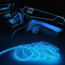 3/5m Car Interior EL Wiring LED Strip Lamp for Auto Party Atmosphere Lighting