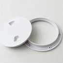 White 8 Inch Access Hatch Round Sailing Inspection Marine Boat Deck Cover Lid