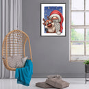 Full Cross Stitch 11CT Gnome Deer Stamped Embroidery DIY Needlework Kits Crafts