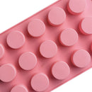 15 Cell Silicone Cake Mold Chocolate Baking Cupcake Decoration Tool (Pink)