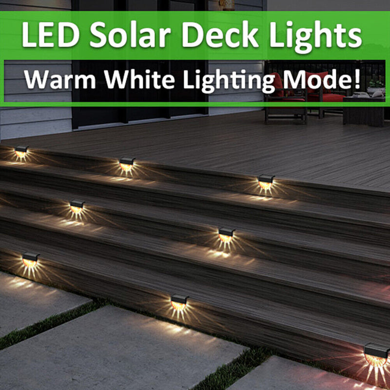 Rechargeable LED Acrylic Shell Solar RGB Waterproof Color Warm White Stair Lamp