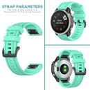 20mm Silicone Watch Band for Garmin Fenix 7S Bracelet Strap (Lake Blue) Newly