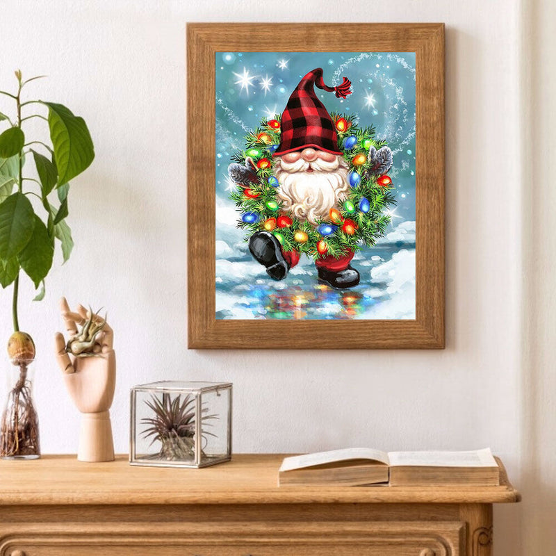 Gnome Oil Paint By Numbers Kits DIY Handpainted on Canvas Home Decoration Gif